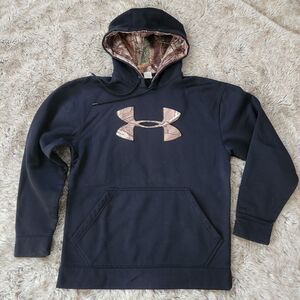 Under Armour Men's Armour Fleece Big Logo Hoodie Camouflage Size Small